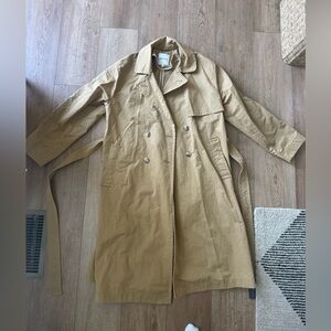 Madewell The signature Khaki Double-Breasted Trench Coat